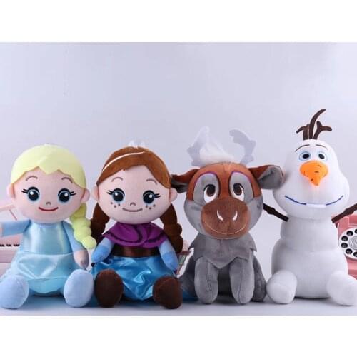 Frozen 20 CM Anna Elsa Plush Doll Toys Cute Girls Toys Queen Princess snowman Doll Girl Birthday Gifts
