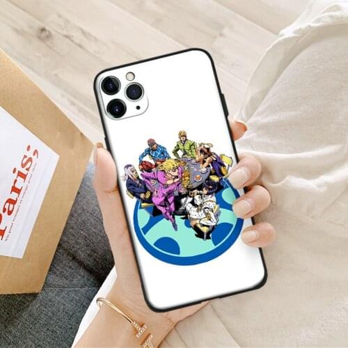 Jojo part 5 Vento Aureo anime For iPhone se 6 6s 7 8 plus x xr xs 11 pro max soft silicone phone case cover shell