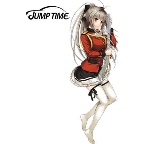 JumpTime 13cm x 4.5cm Car Stying Sexy Graphic JDM Amagi Brilliant Park Sento Isuzu Anime Vinyl Trunk Decal Car Sticker