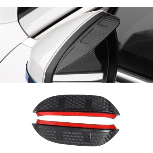 For Audi A7 4K8 A8 D5 2018-2021 Car Side Rear View Mirror Rain Visor Carbon Fiber Texture Eyebrow Sun Shade Snow Guard Cover