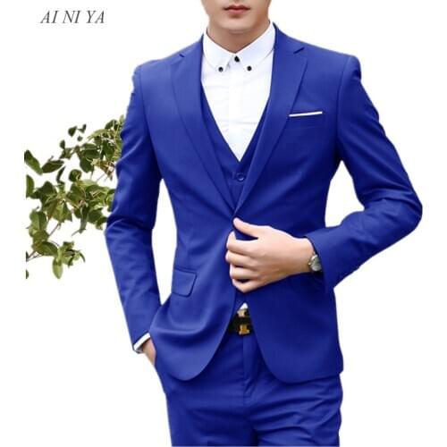 Mens Suits Business Suits For Men Custom Made Male Wedding Party Prom Tuxedos Elegant Notched Lapel Groom Blazers Vest Pant