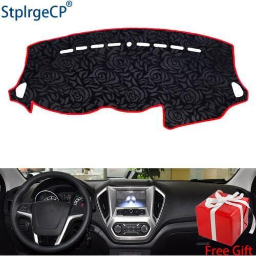 Latest Rose Pattern Non-slip Car Dashboard Cover Dash Mat Pad DashMat ANti-UV Car Sticker for MG GT 2014 2015 2016 Car Styling