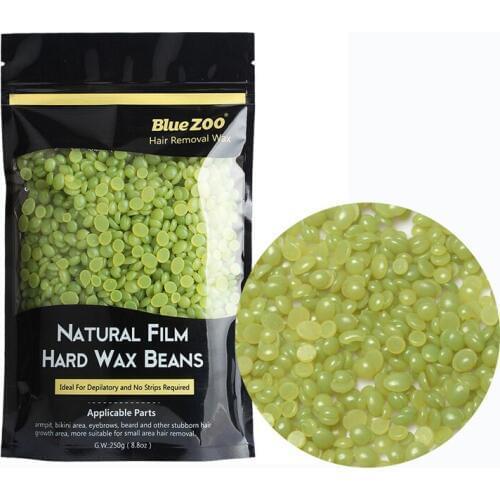 New 250g Green Wax Beans Free Paper Heater Hard Wax Pearl Non Strips For Hair Removal Men/Women Beauty Salon Depilatory Cream