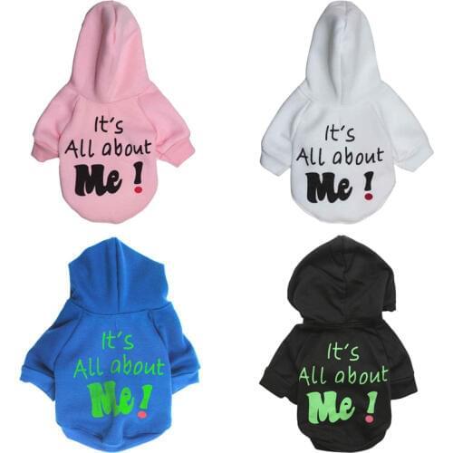 New Winter Warm Pet Dog Hooded Coat Cute Dog Clothes for Small Dogs Chihuahua Sweatshirt Jacket Puppy Cat Clothing Pets Outfits