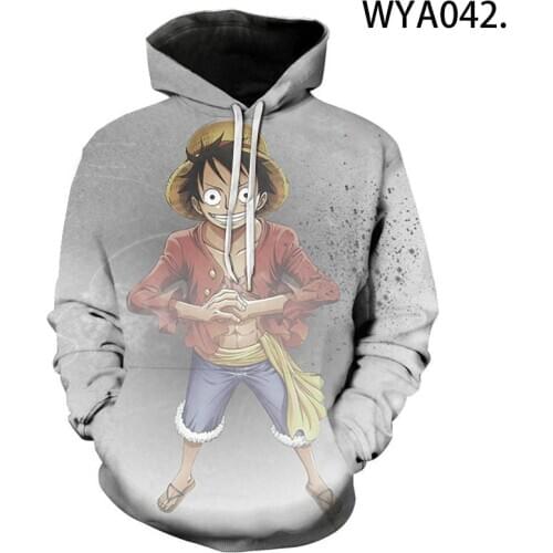 One Piece Man 3D Hoodie Sweatshirt Anime Monkey D Luffy Hooded Hoodies Pullovers Tops Oversized Streetwear 3xl Drop Shipping