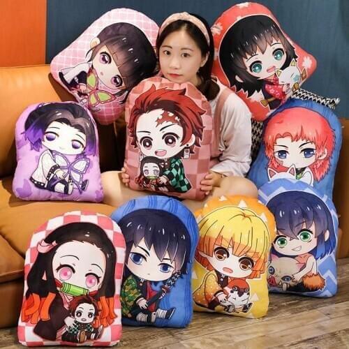 Anime Devils Blade Plushies Doll Bag Pendant Keychain Demon Slayer Kimetsu No Yaiba Cushion Pillow Stuffed Plush Toys 20-45cm
