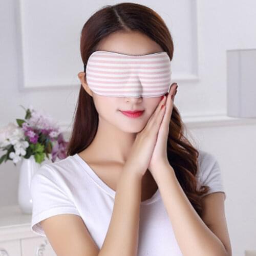 ATOMUS 3d Sponge Shading Eyepatch Classic Stripe Sleep Eye Mask Breathable Portable Blindfold Travel Black Eyeshade Cover