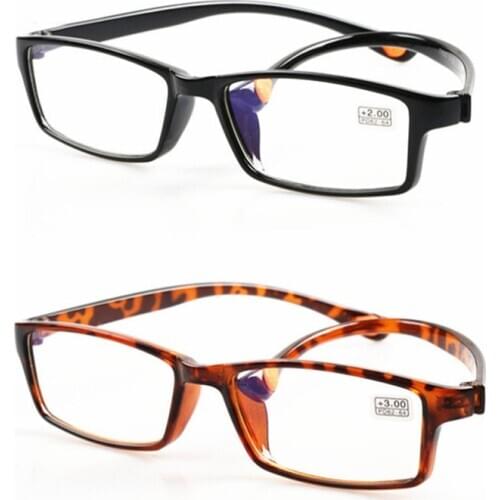 Women Men Presbyopic Glass Reading Glasses Resin Lens Metal Eyeglasses Frame TR90 Diopter 100 150 200 250 300 350 400 093