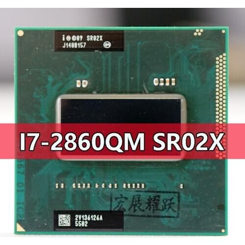 Intel Core I7-2860QM SR02X Processor i7 2860QM notebook Laptop CPU Socket G2 rPGA988B Suitable for HM65 75 76 77 chipset laptop