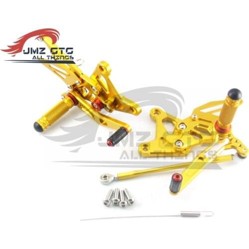 Motorcycle CNC Adjustable Rear Set Rearsets Footrest Foot Rest For KAWASAKI ZX636 ZX6R 2005 2006