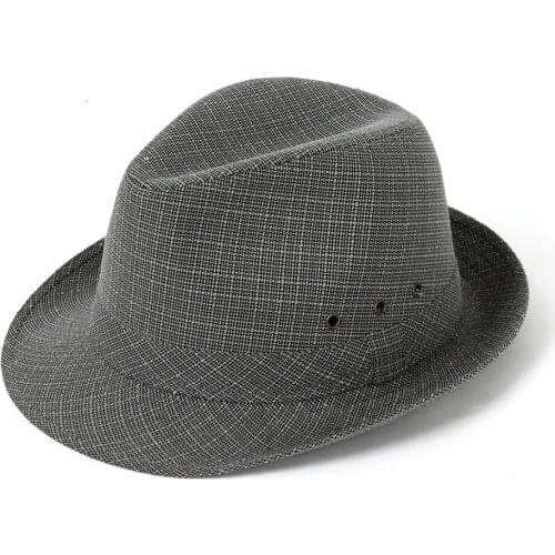 Panama Hat Mens Trilby Summer Jazz Fashion Simple Short Brim Vintage Unisex Womens Stylish Fedora Hats