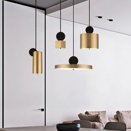 Nordic luminaire suspendu lustre pendente iron restaurant living room lustre pendente