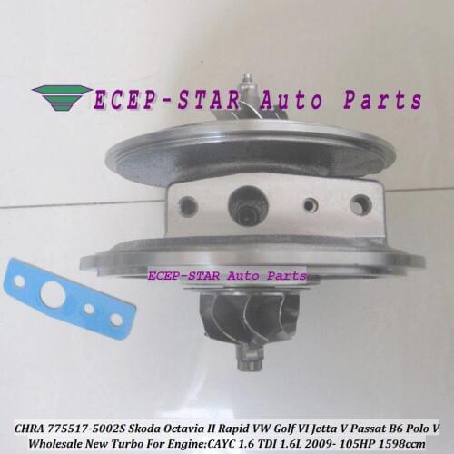 Turbo Cartridge CHRA Core GTC1244VZ 775517-0002 775517-0001 775517 0001 03L253016T 03L253016TX 03L253016TV For Audi A3 CAYC 1.6L