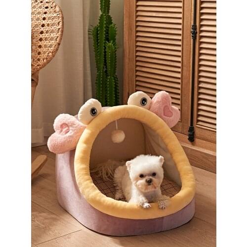 Kennel Universal Small Dog Removable and Washable Teddy Dog Bed House Cat Nest Winter Warm Summer Pet