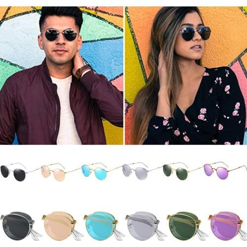 Upscale Fashion Foldable Polarized Sunglasses Men Women Vintage Portable Folding Metal Frame Sun Glasses With Box #WT