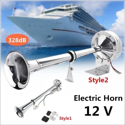 12V Super Loud Electric Horn for Vehicles Trucks Trains Boats Cars Motorcycle SUV Yacht,Easy To Install,Waterproof,No Rust
