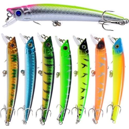 1Pcs Minnow Fishing Lures Hard Bait 9.5cm 8g Jig wobbler Bass Pike Lure Plastic Artificial Baits for Fishing Tackle Crankbait