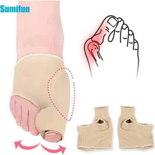 2Pcs 1Pair Toe Corrector Orthotics Feet Foot Care Bone Thumb Adjuster Correction Soft Pedicure Socks Bunion Straightener