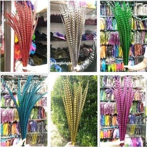 50pcs 28-32 inche/70-80cm natural Lady Amherst Pheasant Feather pheasant feathers for carnival party costumes cosplay decoration