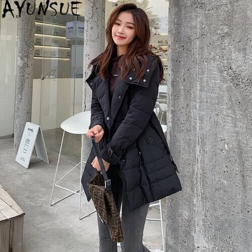 AYUNSUE 90% White Duck Down Jacket Women 2020 Korean Autumn Winter Coat Female Woman Parkas High Quality Chaqueta Mujer