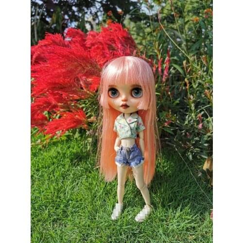 Blyth Hawaiian Flower Shirt Azone Hot Shorts Doll Outfit (Fit Holala,Pullip,ICY, JerryB, OB, 1/6Doll)