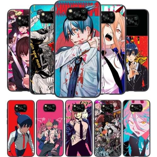 Power Chainsaw Man For Xiaomi Mi POCO M3 M2 X3 NFC X2 F3 F2 F1 C3 Pro Xiaomi Mi A2 A1 6 5 Play Mix 3 Soft Phone Case