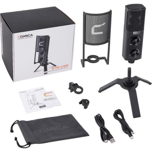 Comica STM-USB Versatile Studio-Quality USB Cardioid Condenser Microphone for Games,Streaming Broadcast,YouTube Video Recording