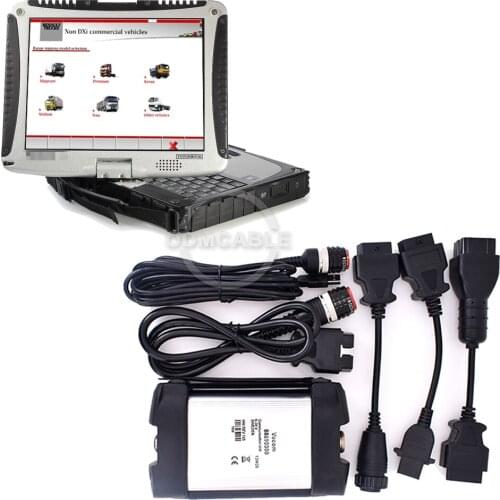 Vocom Renault Truck Diagnostic Scanner with cf19 full Set Renault ng10 truck diagnosis tool