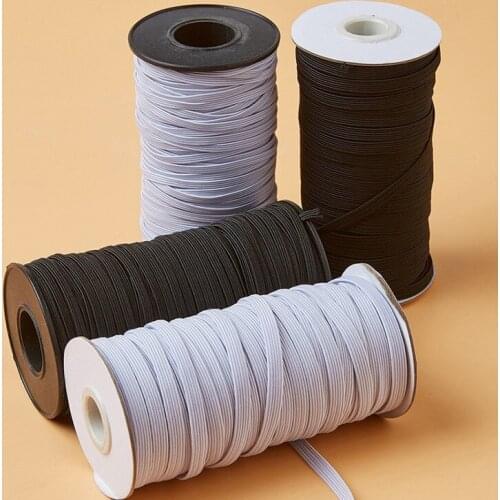 5yards 3/6/8/10/12/15mm High Elastic Elastic Ribbon Sewing Elastic Spandex Band Trim Sewing Webbing DIY Clothing Accessories