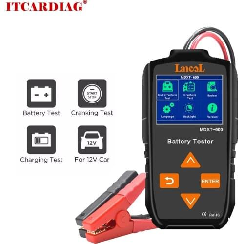 Lancol 12v Car Battery Tester on Cranking System and Charging System Scan Tool 40-2000 CCA Automotive Bad Cell Test Tool