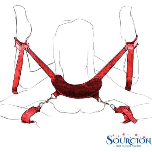 Adult Handcuffs & Ankle Cuffs BDSM Bondage Set Restraint Open Leg Sex Toys For Couples Sex Games Erotic Accessories Sex Products