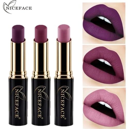 2019 New Metallic Matte Lipstick Waterproof Lip Stick 24 Color Nude Pigment Women Sexy Lips Makeup Matt Long Lasting Lipsticks