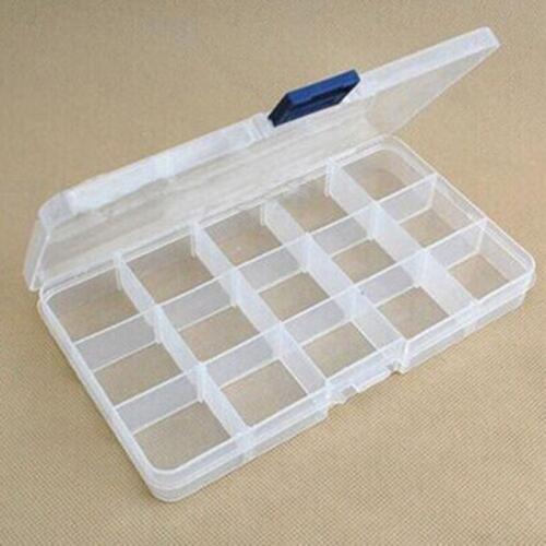 Wholesale 15 Cell Plastic Box Can Split A Transparent Plastic Color Random