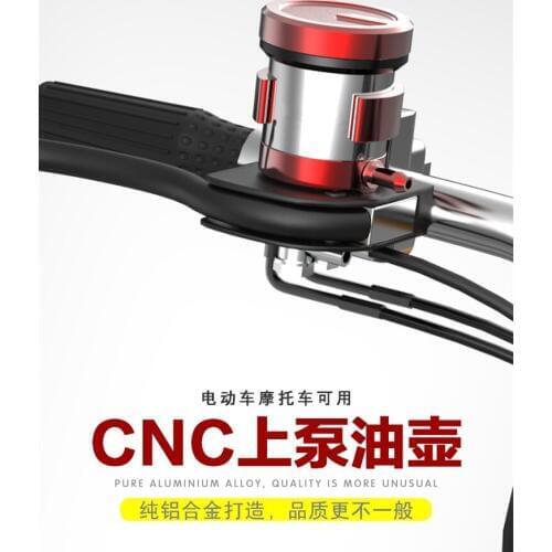Motorcycle Brake Master Cylinder Reservoir/oil Tank High Quality All Cnc Aluminum For Honda Yamaha Kawasaki Brake Pumb