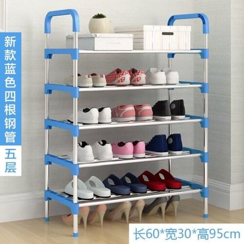 Simple Shoe Rack Multi-layer Entryway Multifunctional Home Stand Holder Student Dorm Shoe Storage Space-saving Shoes Shelf