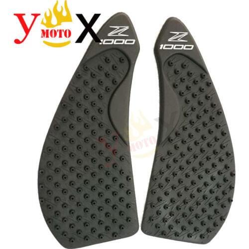 Motorcycle Anti Slip Side Gas Tank Sticker Decals Knee Grips Fuel Traction Pad For kawasaki Z1000 2007-2009 2008 07 08 09
