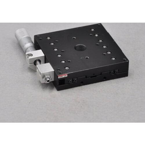 Sigma Y-axis 100 * 100mm tabletop Manual precision displacement fine-tuning slide table X-axis optical rail type worktable