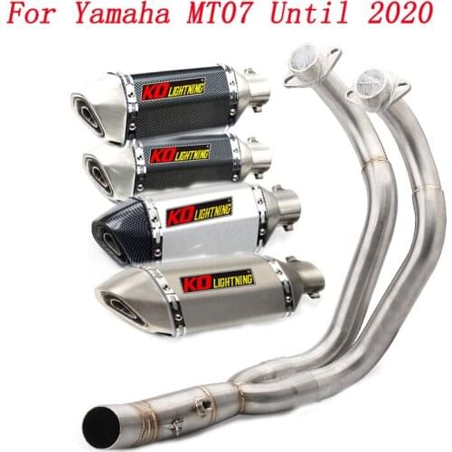 Escape Motorcycle Exhaust Head Link Pipe And 51mm Muffler Stainless Steel Exhaust System For Yamaha MT07 Until 2020
