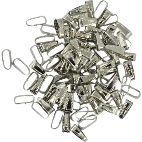 100Pcs 11mm Dot Style Buckle Spring Bail Connector Clasps DIY Jewelry Craft