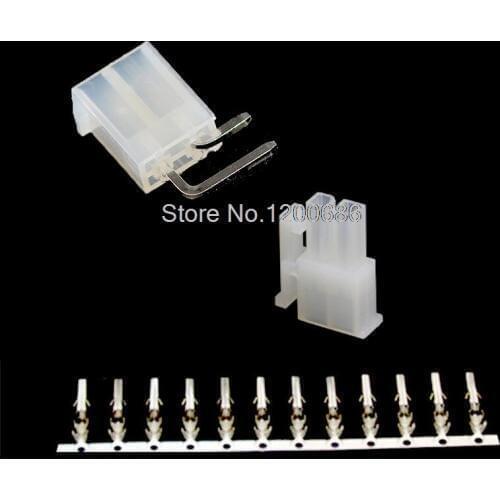 2*1PIN 2PIN Kit Pitch 4.2MM Curved Solid Needle 90 degree 5557 Double Row connector