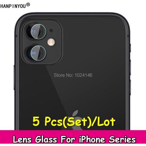 5 Pcs/Lot For Apple iPhone 11 Pro Xs Max X XR 6 6S 7 8 Plus Clear Back Camera Lens Protector Soft Tempered Glass Protective Film