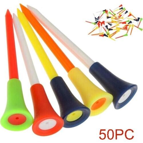50Pcs/Set 83mm Durable Golf Tees Cushion Top Ball Holder Training Outdoor Sports Accessories