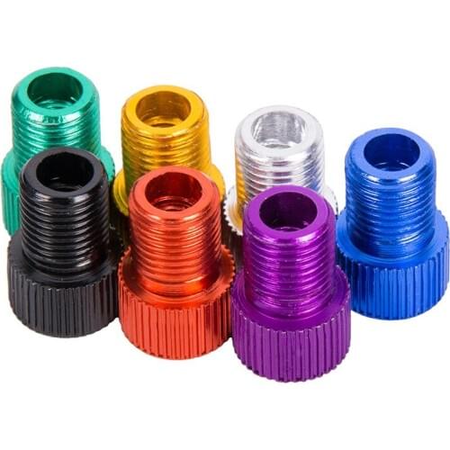 500Pcs Aluminum Alloy Bike Valve Adapter Bicycle Road Racing Bike Inner Tube caps cover adapter bike bicycle accessories