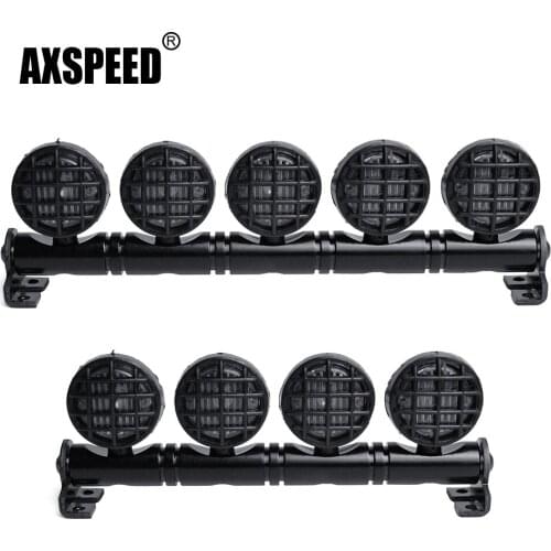 AXSPEED White Spotlight 4/5/6 LEDS Roof Lamp Light Bar for Axial SCX10 II Wraith TRAXXAS TRX-4 1/10 RC Model Car Truck Parts