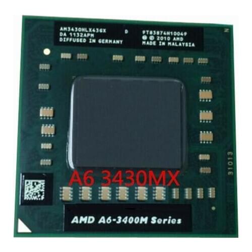 Free shipping AMD A6-3430MX A6 3430mx AM3430HLX43GX cpu APU with Radeon HD 6520G Graphics Quad-Core processor A6-Series
