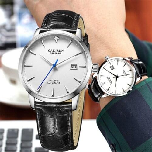 2019 CADISEN Mechanical Watch Men Luxury Brand Automatic Watches Sapphire Wrist Watch Men Sport Watch Waterproof Reloj Hombre