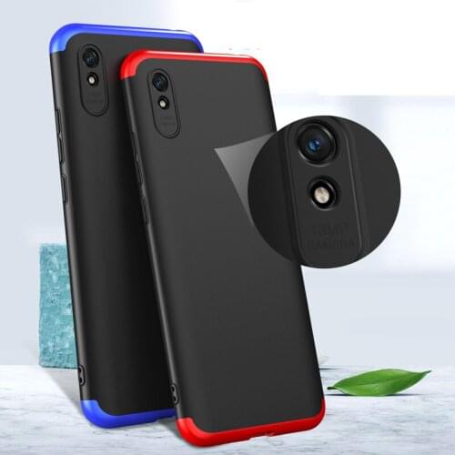 3 IN 1 Cases for Xiaomi Redmi 9A Case 360 Full Protection Shockprrof Matte Phone Cover for Xiomi Redmi 9A 9 A Redmi9A 6.53" Case