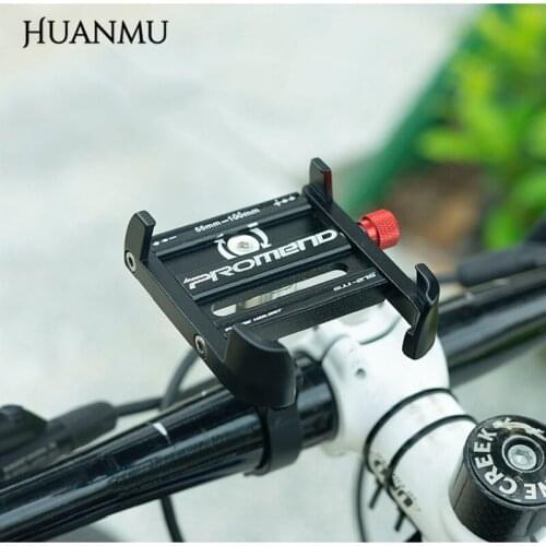 Aluminum Alloy Bike Mobile Phone Holder Adjustable Bicycle Stable Phone Holder Non-slip MTB Phone Stand Cycling Accessories