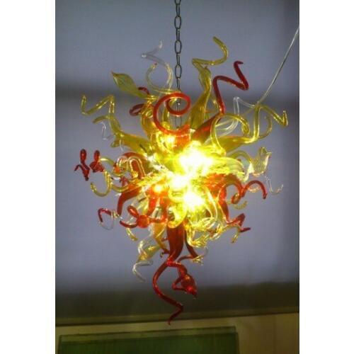 Mini Design Hand Blown Colored Glass Art Chandelier