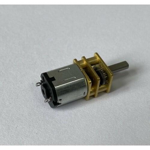 Precious N10 Full Metal Gearbox Gear Motor Copper Gear Reducer D-shaft DC 3V-6V 5V 75RPM Slow Speed High Torque for Robot